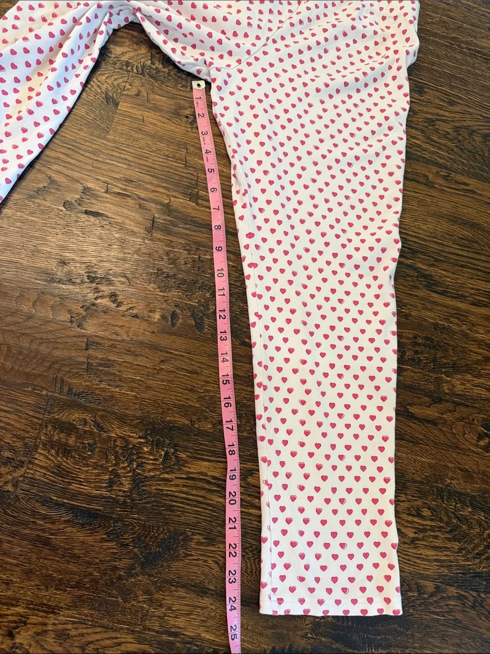 Roller Rabbit White Pajama Bottoms with Pink Heart Print